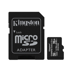Kingston Canvas Select Plus 16GB Micro SD Card with SD Adopter (SDCS2/16GB) Kingston Canvas Select Plus 16GB Micro SD Card with SD Adopter (SDCS2/16GB)