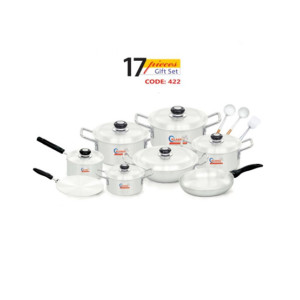 Klassic Metal Finish Cookware Gift Set - 17 Pieces