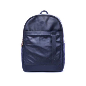 Pious Leather Laptop Bag - Navy Blue Pious Leather Laptop Bag - Navy Blue