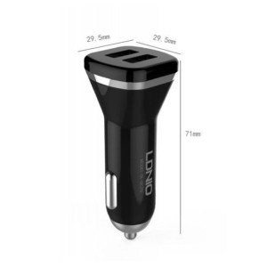 LDNIO Dual USB Car Charger With USB Cable (DL-C219)