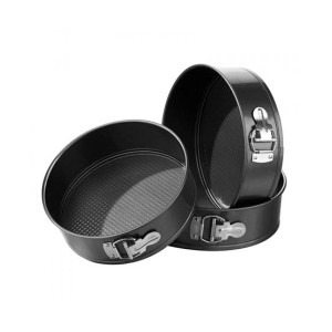 Premier Home Non-Stick Spring Form Cake Tin - Set Of 3 Black (506203) Premier Home Non-Stick Spring Form Cake Tin - Set Of 3 Black (506203)