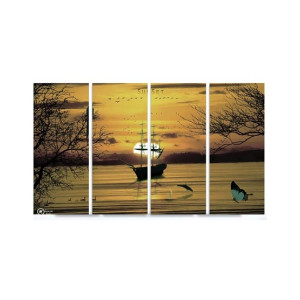 Maguari Boat & Butterfly Canvas Small Wall Frame 4 Pcs (0714) Maguari Boat & Butterfly Canvas Small Wall Frame 4 Pcs (0714)