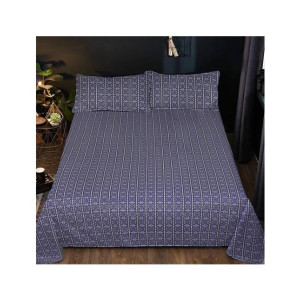 Maguari Box Design Double Bed Sheet Blue (0332) Maguari Box Design Double Bed Sheet Blue (0332)