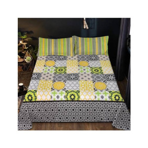 Maguari Pattern Design Double Bed Sheet Green (0329) Maguari Pattern Design Double Bed Sheet Green (0329)