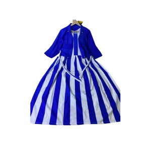 RGShop Zebra Lining Printed Maxi 2 Pcs RGShop Zebra Lining Printed Maxi 2 Pcs