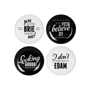 Premier Home Pun & Games Cheese Plates - Set of 4 (722984)