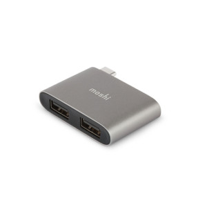 Moshi USB-C to Dual USB-A Adapter Titanium Gray (99MO084214) Moshi USB-C to Dual USB-A Adapter Titanium Gray (99MO084214)