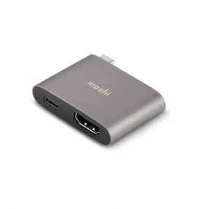 Moshi USB-C to HDMI Adapter With Charging Titanium Gray (99MO084272) Moshi USB-C to HDMI Adapter With Charging Titanium Gray (99MO084272)