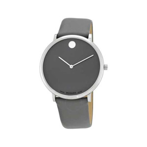 Movado Museum Leather Men's Watch Grey (0607147) Movado Museum Leather Men's Watch Grey (0607147)