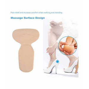 Muzamill Store T-Shape Heels Pad Beige Muzamill Store T-Shape Heels Pad Beige