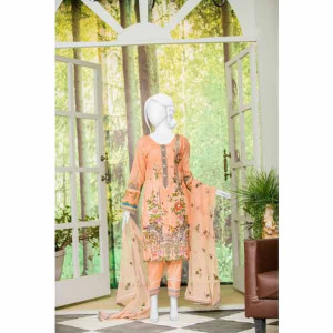 Naayaab Cantaloupe Gardenia Lawn Unstitched 3 Piece Naayaab Cantaloupe Gardenia Lawn Unstitched 3 Piece
