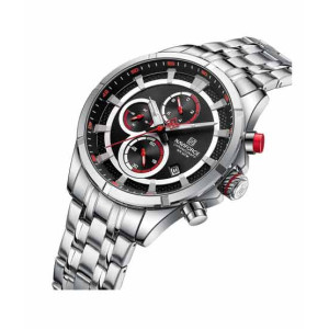 Naviforce Chronoquest Watch For Men Silver (nf-8046-6) Naviforce Chronoquest Watch For Men Silver (nf-8046-6)