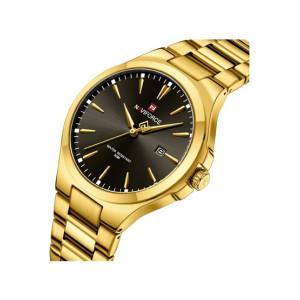 Naviforce Exclusive Date Edition Watch For Men - Golden (NF-9214-2) Naviforce Exclusive Date Edition Watch For Men - Golden (NF-9214-2)