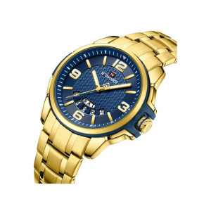 Naviforce Day & Date Edition Watch For Men - Golden (NF-9215S-1) Naviforce Day & Date Edition Watch For Men - Golden (NF-9215S-1)