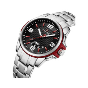 Naviforce Day & Date Edition Watch For Men - Silver (NF-9215S-6) Naviforce Day & Date Edition Watch For Men - Silver (NF-9215S-6)