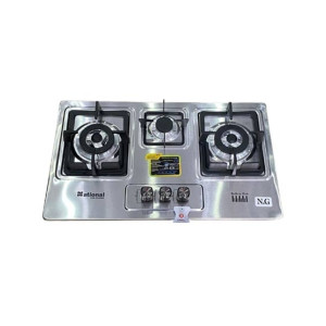 National 3 Burners NG Gas Hob (AL-3100-BR) National 3 Burners NG Gas Hob (AL-3100-BR)