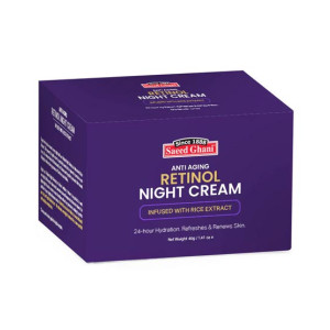 Saeed Ghani Anti Aging Retinol Night Cream 40mg Saeed Ghani Anti Aging Retinol Night Cream 40mg