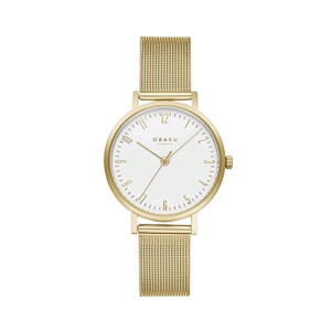 Obaku Brink Lille Watch For Women Gold (V248LXGIMG)