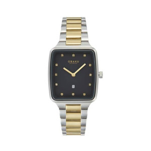 Obaku Fjord Lille Sterling Watch For Women's Two-Tone (V271LDCBSF)