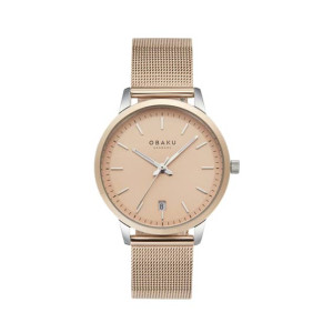 Obaku Salvie Lille Watch For Women's Rose Gold (V270LDZVMV)