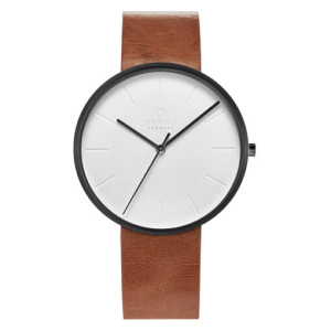 Obaku Leather Watch For Men Brown (V219GXBIRZ) Obaku Leather Watch For Men Brown (V219GXBIRZ)