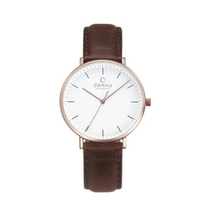 Obaku Vest Mahogany Women's Watch Brown (V186LXVWRN)