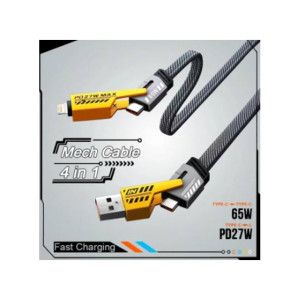 Asandukan 4 in 1 65W Fast Charging Data Cable Asandukan 4 in 1 65W Fast Charging Data Cable