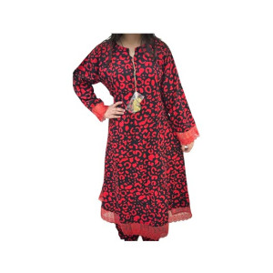 Ah Fashion Plazo Maxi For Women Red & Black (0001) Ah Fashion Plazo Maxi For Women Red & Black (0001)