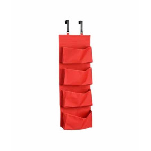 Premier Home Over Door Red 4 Tier Hanging Organiser (1901119) Premier Home Over Door Red 4 Tier Hanging Organiser (1901119)