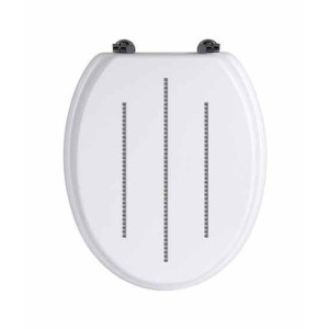 Premier Home White Toilet Seat With Diamante (1604096) Premier Home White Toilet Seat With Diamante (1604096)