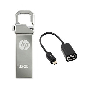 Punjab Electronic HP 32GB Flash Drive With OTG Cable Punjab Electronic HP 32GB Flash Drive With OTG Cable