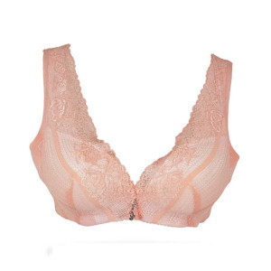 Purple Bag Fancy Lace Soft Double Padded Wireless Bra Light Pink (0026) Purple Bag Fancy Lace Soft Double Padded Wireless Bra Light Pink (0026)