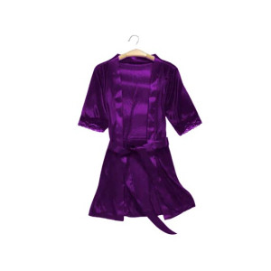 RGShop Silk Nighty - 3 Pcs -Purple RGShop Silk Nighty - 3 Pcs -Purple