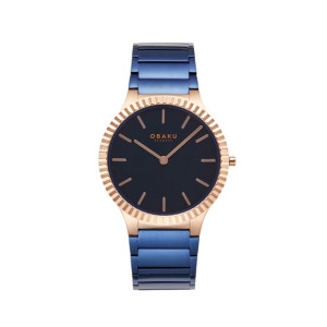 Obaku Linje Bahama Quartz Watch For Men Blue (V292GXVLSL) Obaku Linje Bahama Quartz Watch For Men Blue (V292GXVLSL)
