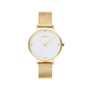 Obaku Figen Watch For Women Gold (V295LXGWHG)