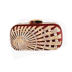 Rangoon Beads Fancy Clutch For Women Mehroon Rangoon Beads Fancy Clutch For Women Mehroon