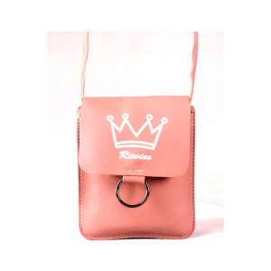 Rangoon Crown Mobile Pouch Bag For Women Pink Rangoon Crown Mobile Pouch Bag For Women Pink