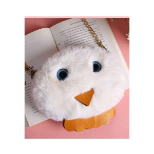 Rangoon Fluffy Pouch Bag For Women White Rangoon Fluffy Pouch Bag For Women White