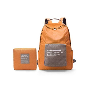 Rangoon Foldable Travel Backpack Orange Rangoon Foldable Travel Backpack Orange