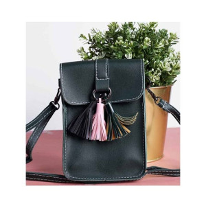 Rangoon Tassels Mobile Bag For Women Green Rangoon Tassels Mobile Bag For Women Green