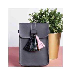 Rangoon Tassels Mobile Bag For Women Grey Rangoon Tassels Mobile Bag For Women Grey