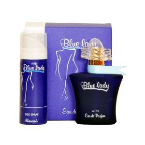 Rasasi Blue Lady Eau De Parfum For Women 40ml with Free Deodorant Spray