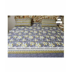 Royal Tex Printed Double Bed Sheet (RTB-5001)