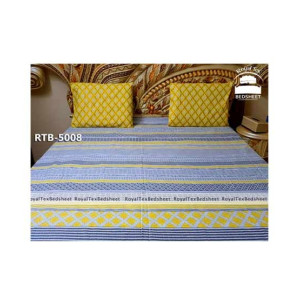 Royal Tex Printed Double Bed Sheet (RTB-5008)