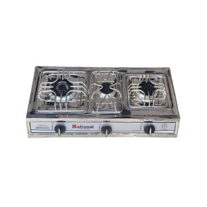 National Plus 3 Burners NG Gas Stove (S-03) National Plus 3 Burners NG Gas Stove (S-03)