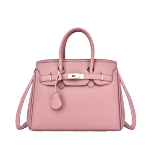 Saad Collection PU Leather Hand Bag For Women Pink (0049) Saad Collection PU Leather Hand Bag For Women Pink (0049)