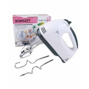 Scarlett 7-Speed Hand Mixer with 4 Pieces Stainless Blender Scarlett 7-Speed Hand Mixer with 4 Pieces Stainless Blender