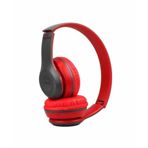 Shopingent Wireless Bluetooth Headphones Red (P47) Shopingent Wireless Bluetooth Headphones Red (P47)