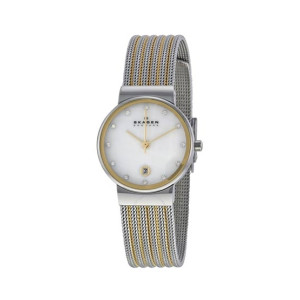 Skagen Ancher Mother of Pearl Women's Watch Two-Tone (355SSGS) Skagen Ancher Mother of Pearl Women's Watch Two-Tone (355SSGS)