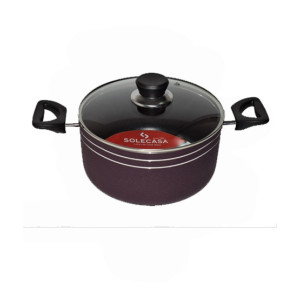 Solecasa Casserole 22cm With Glass Lid Solecasa Casserole 22cm With Glass Lid